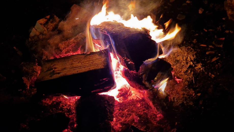 Networking near the fireplace